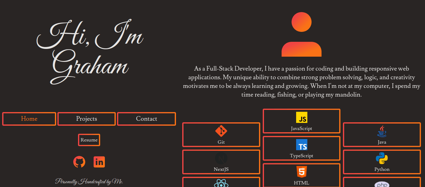 My Portfolio screenshot